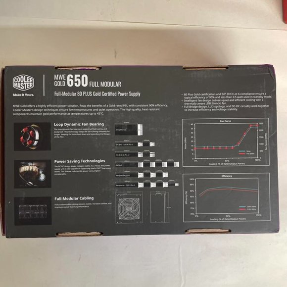 Cooler Master Full Modular Gold Certified 650W - Picture 2 of 3